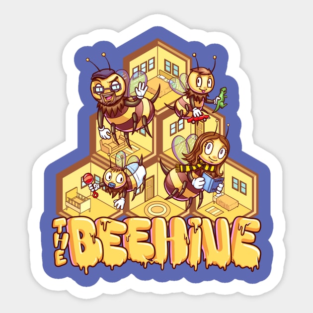 BeeHive Sticker by Sleekmaus